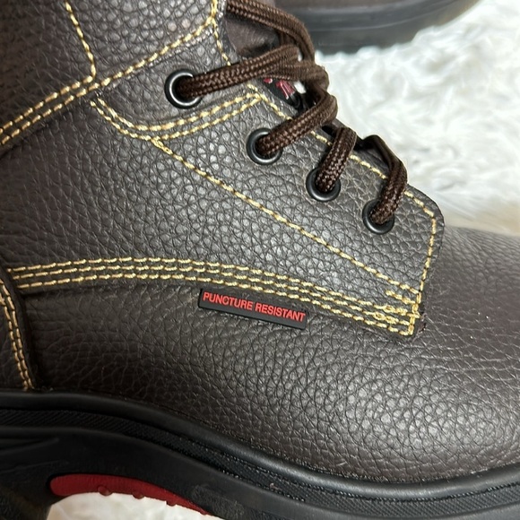 Skechers Men\'s Burgin Tarlac Steel Toe Work Boot Style 77143 BRN Excellent Cond main image 7